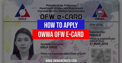 How to Get OWWA eCard for OFWs .